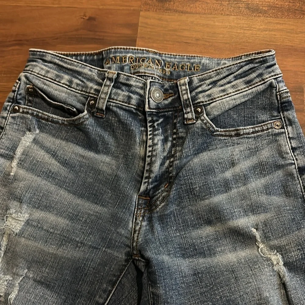 American Eagle Extreme Flex 4 Men’s Straight Jeans 26 x 28 - Distressed look